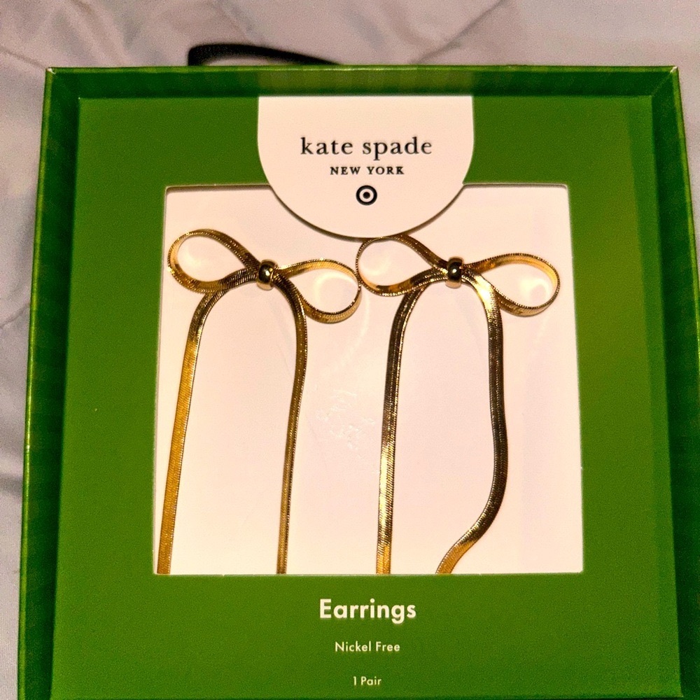 Kate Spade x Target Gold Bow Earrings